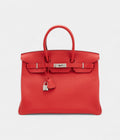 HMRouge Casaque Togo BK 25 Palladium Hardware
