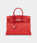 HMRouge Casaque Togo BK 25 Palladium Hardware