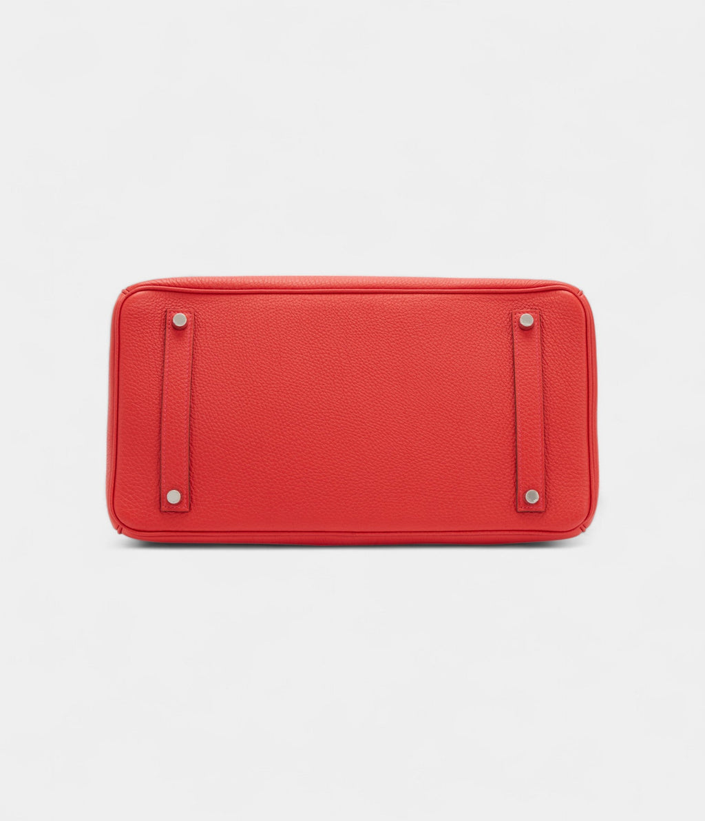 HMRouge Casaque Togo BK 25 Palladium Hardware