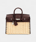 HMRouge Sellier Swift and Osier Wicker Picnic BK 25 Palladium Hardware