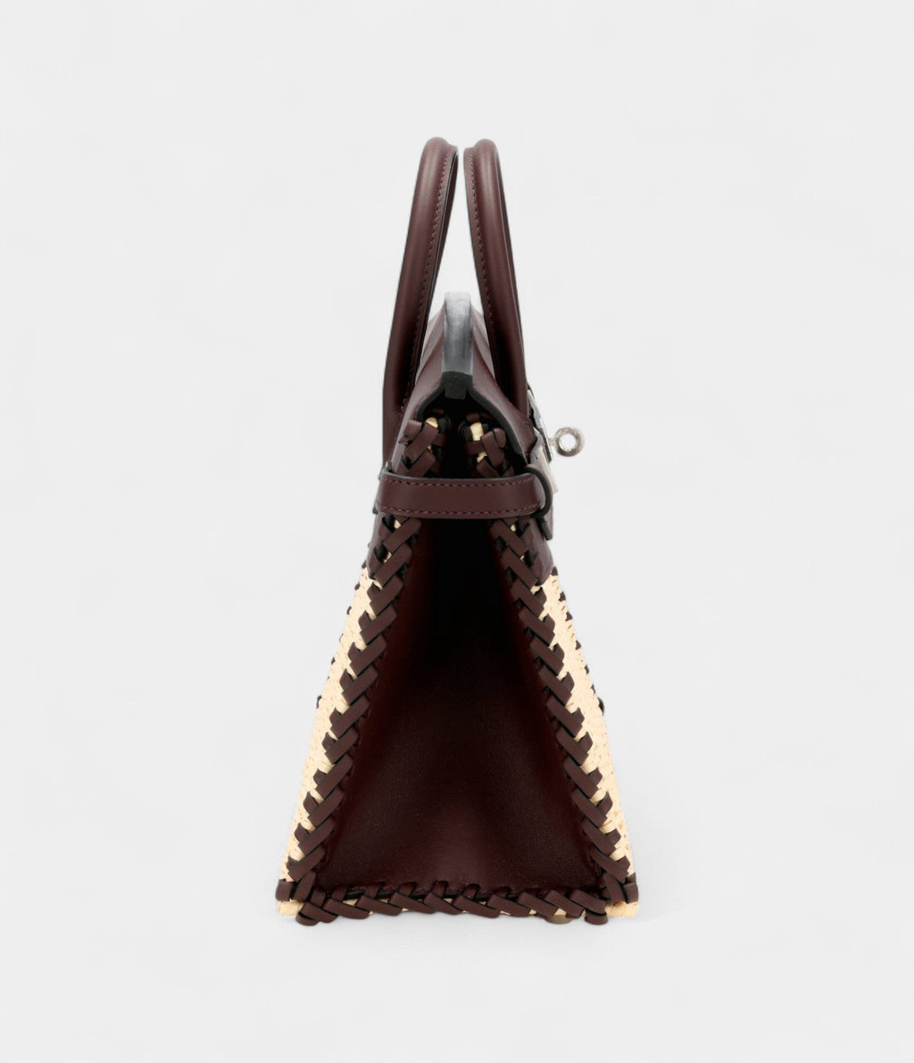 HMRouge Sellier Swift and Osier Wicker Picnic BK 25 Palladium Hardware