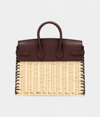 HMRouge Sellier Swift and Osier Wicker Picnic BK 25 Palladium Hardware