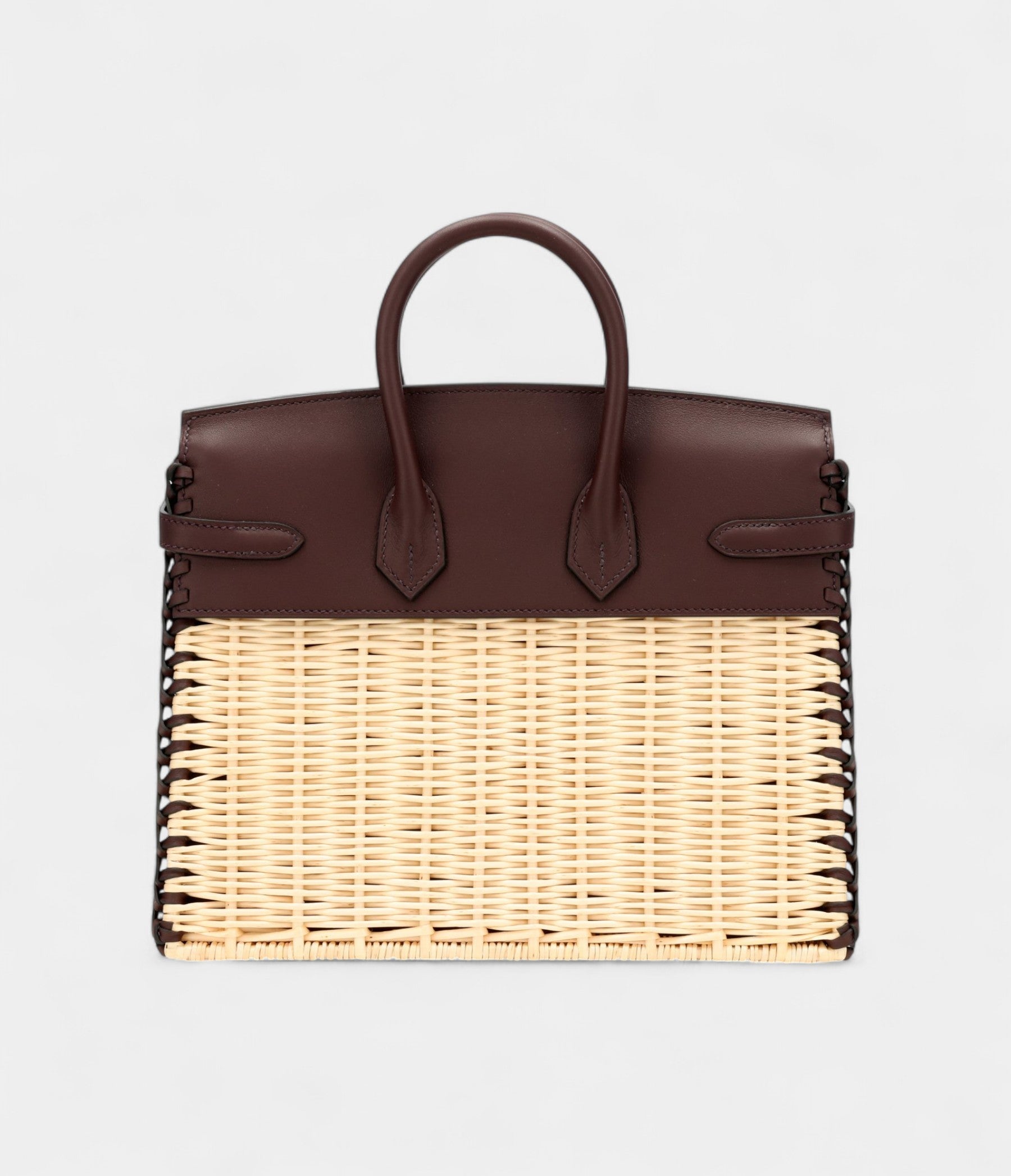 HMRouge Sellier Swift and Osier Wicker Picnic BK 25 Palladium Hardware