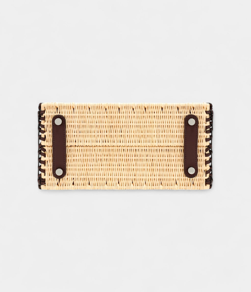 HMRouge Sellier Swift and Osier Wicker Picnic BK 25 Palladium Hardware