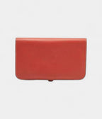 Hermes Sanguine Swift Leather Dogon Duo Wallet