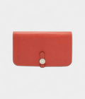 Hermes Sanguine Swift Leather Dogon Duo Wallet