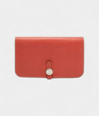 Hermes Sanguine Swift Leather Dogon Duo Wallet