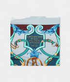 Hermes Scarves 140cm Shawls Antoine De Plvvinel Gray Blue - Duck - Plum