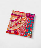 Hermes Scarves 140cm Shawls Cashmere Scarf Indian Rose and Green Samurai Parures