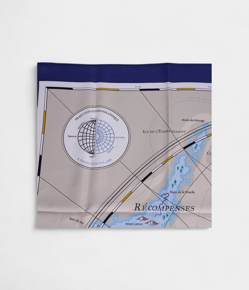 Hermes Scarves 140cm Shawls Scarf Silk From an Equestrian World Planisphere