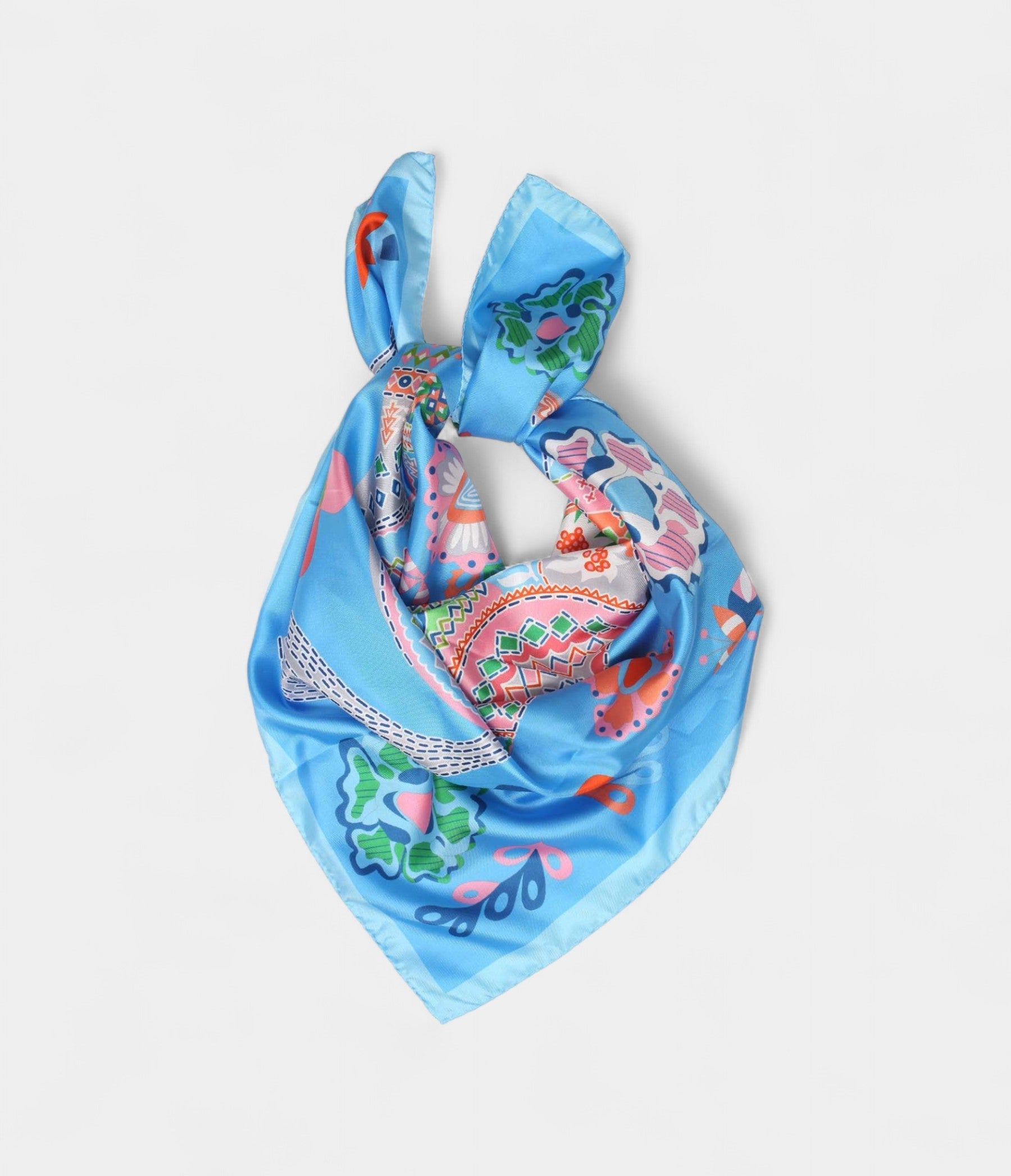 Hermes Scarves 140cm Shawls Silk Blue Horse Scarf