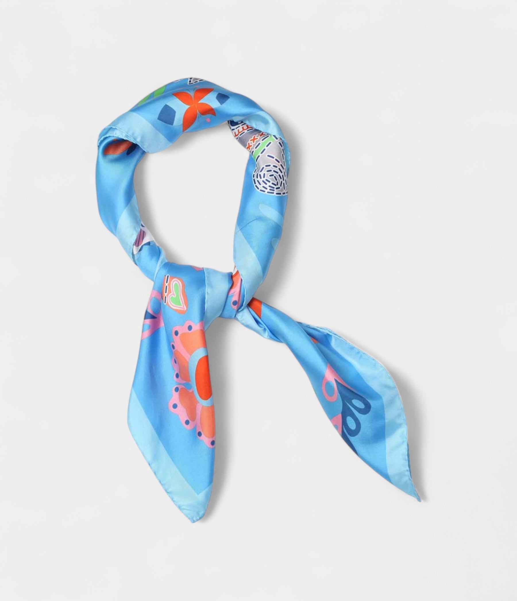 Hermes Scarves 140cm Shawls Silk Blue Horse Scarf