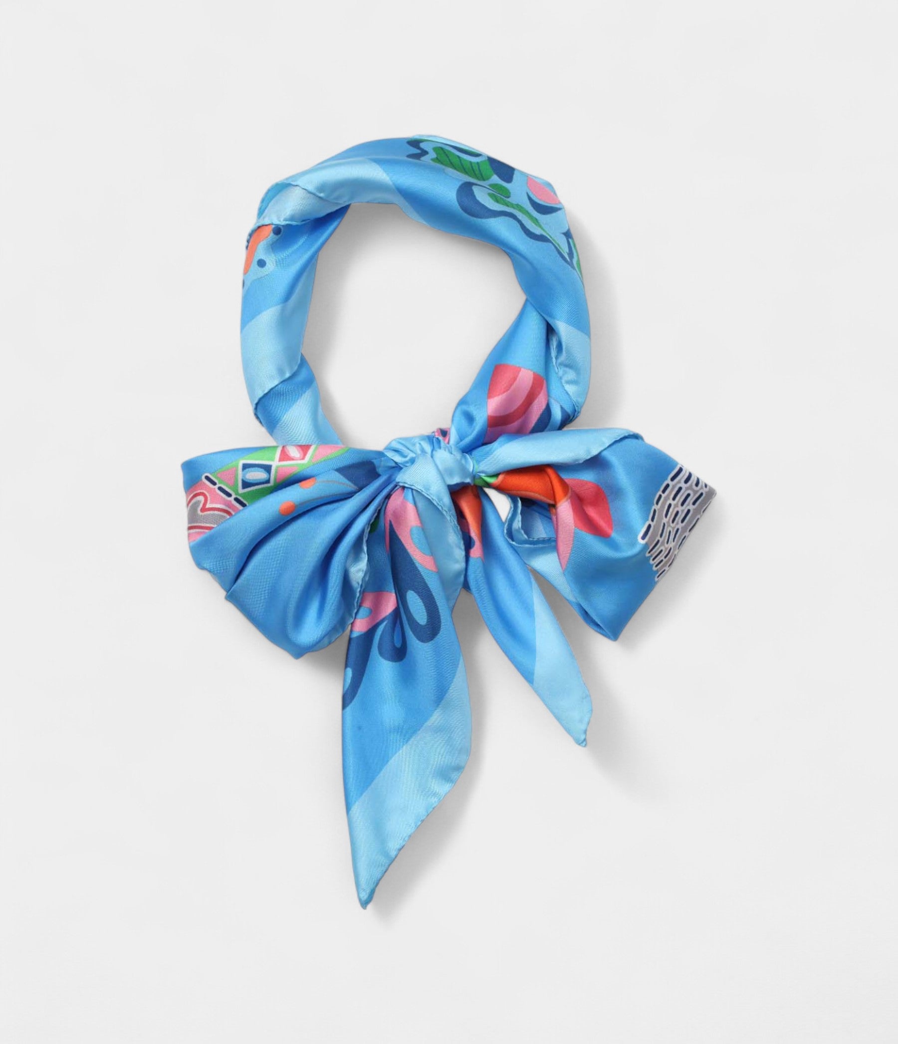 Hermes Scarves 140cm Shawls Silk Blue Horse Scarf