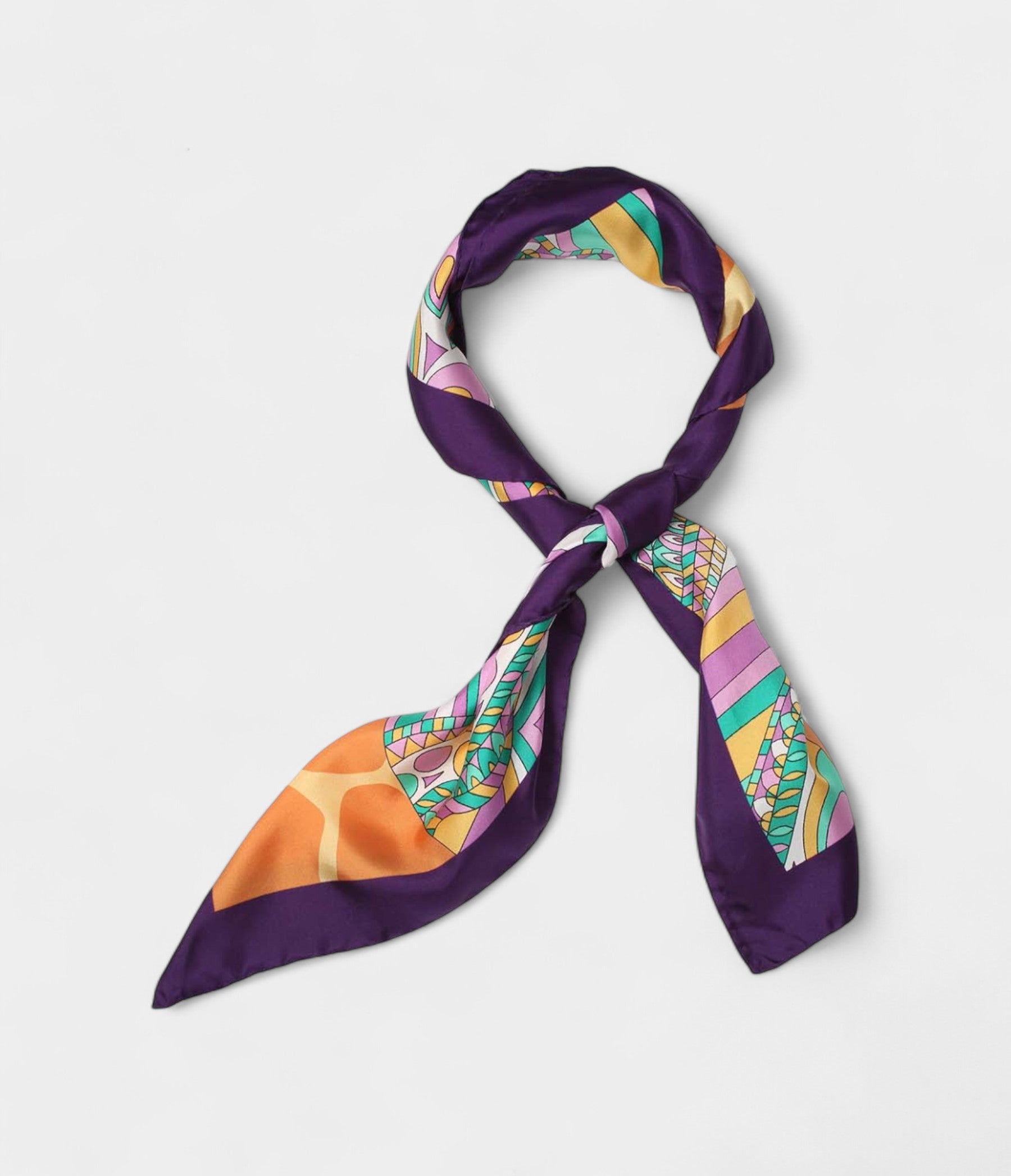 Hermes Scarves 140cm Shawls Silk Purple Giraffe Scarf