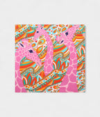 Hermes Scarves 140cm Shawls Silk Red Giraffe Scarf