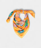 Hermes Scarves 140cm Shawls Silk Yellow Horse Scarf