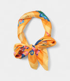 Hermes Scarves 140cm Shawls Silk Yellow Horse Scarf
