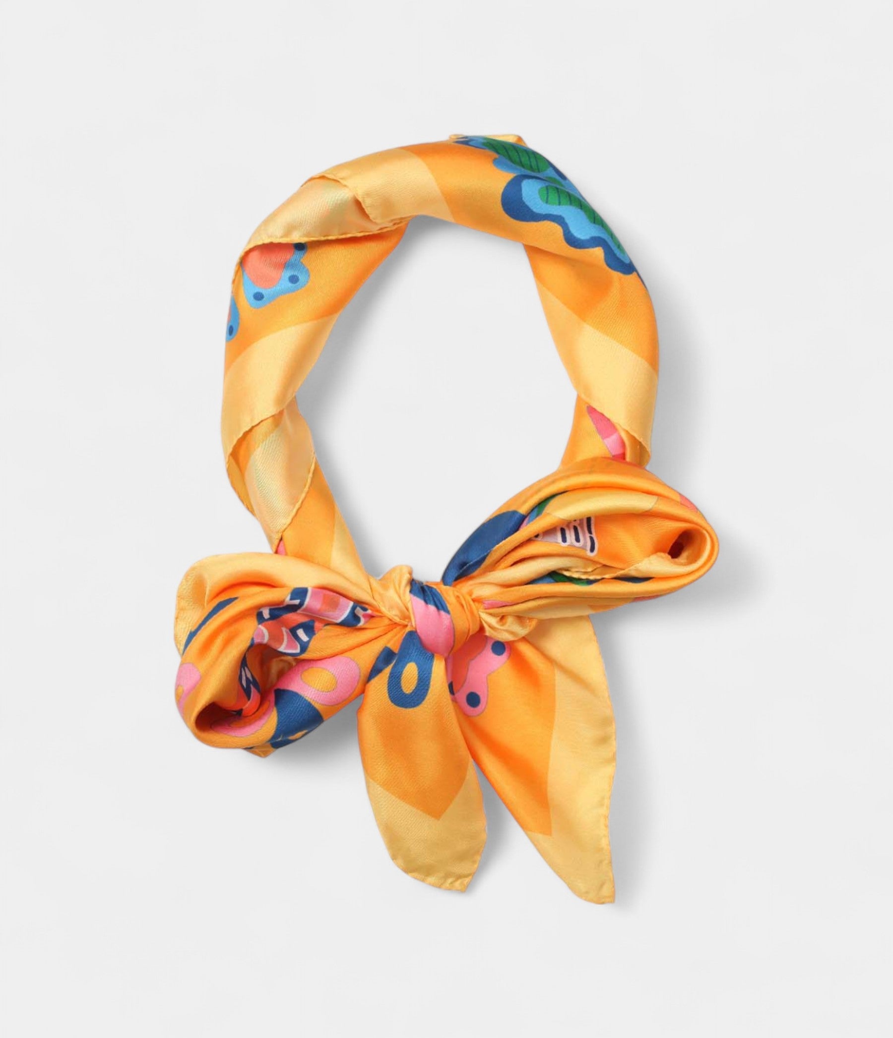 Hermes Scarves 140cm Shawls Silk Yellow Horse Scarf