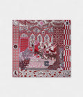 Hermes Scarves 140cm Shawls The Dance of the Amazons Old Pink Grey White Cashmere Scarf