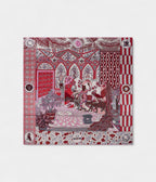 Hermes Scarves 140cm Shawls The Dance of the Amazons Old Pink Grey White Cashmere Scarf