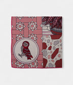 Hermes Scarves 140cm Shawls The Dance of the Amazons Old Pink Grey White Cashmere Scarf