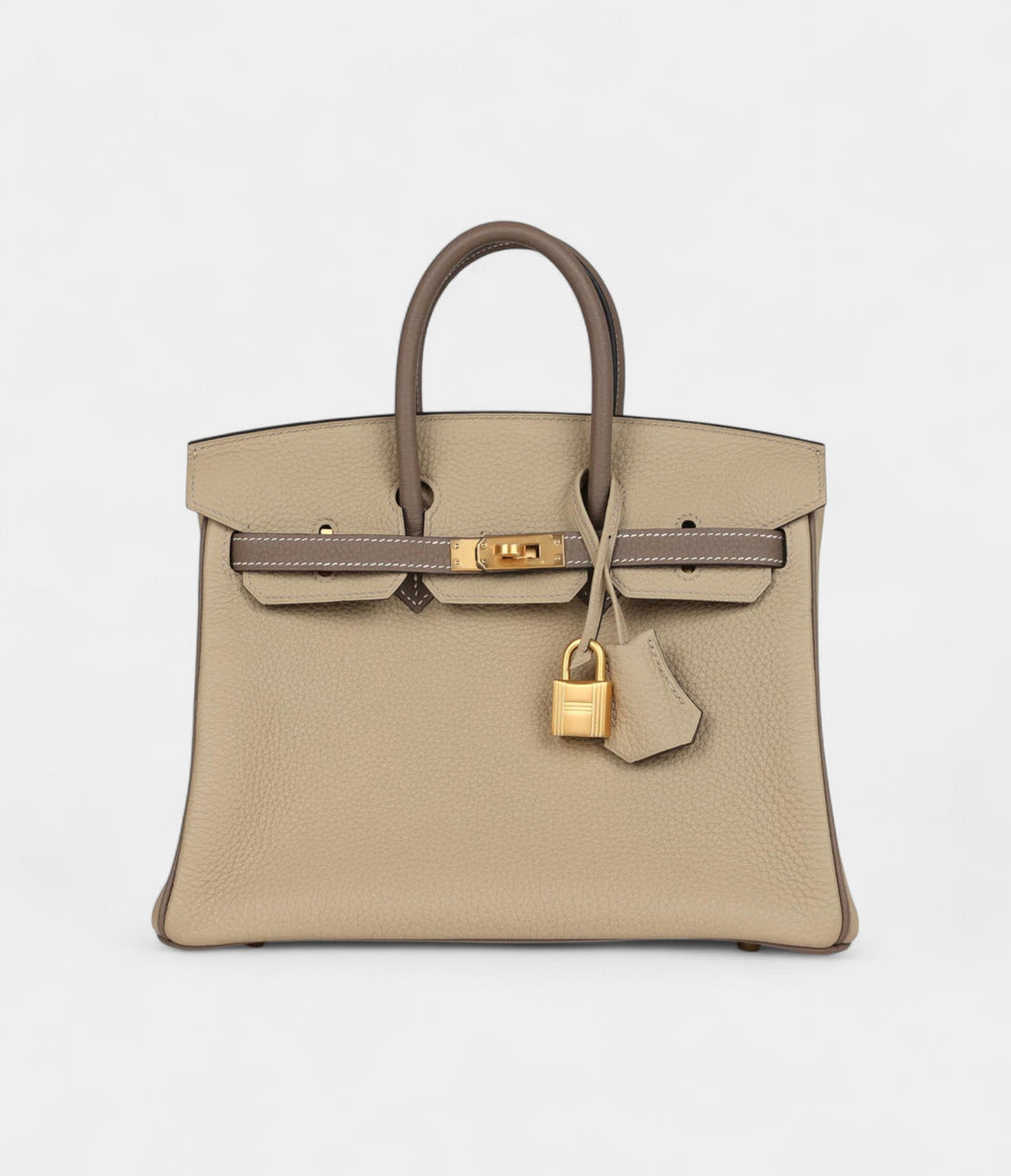 HMSpecial Order Etoupe and Trench Togo Brushed Gold Hardware