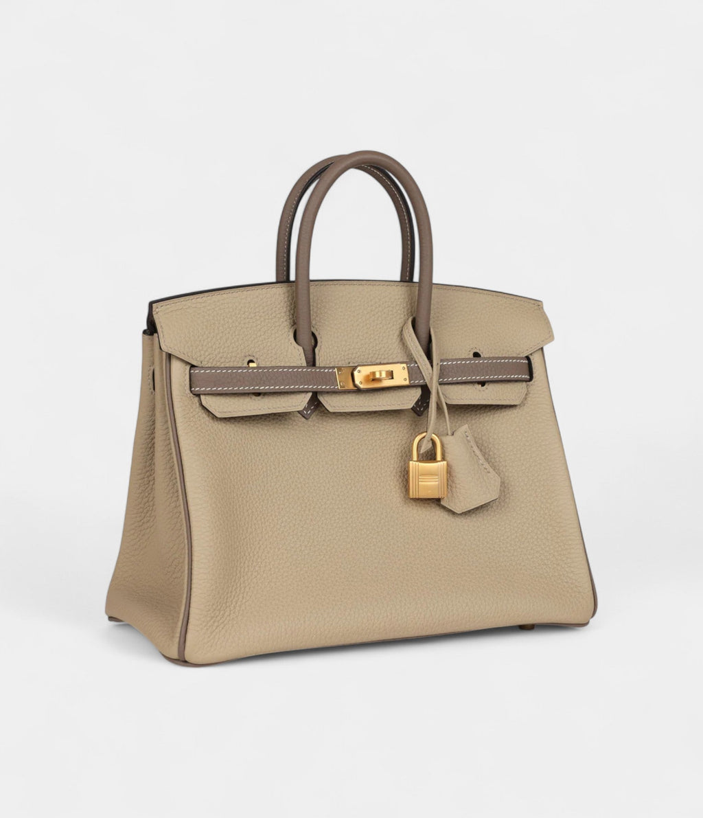 HMSpecial Order Etoupe and Trench Togo Brushed Gold Hardware