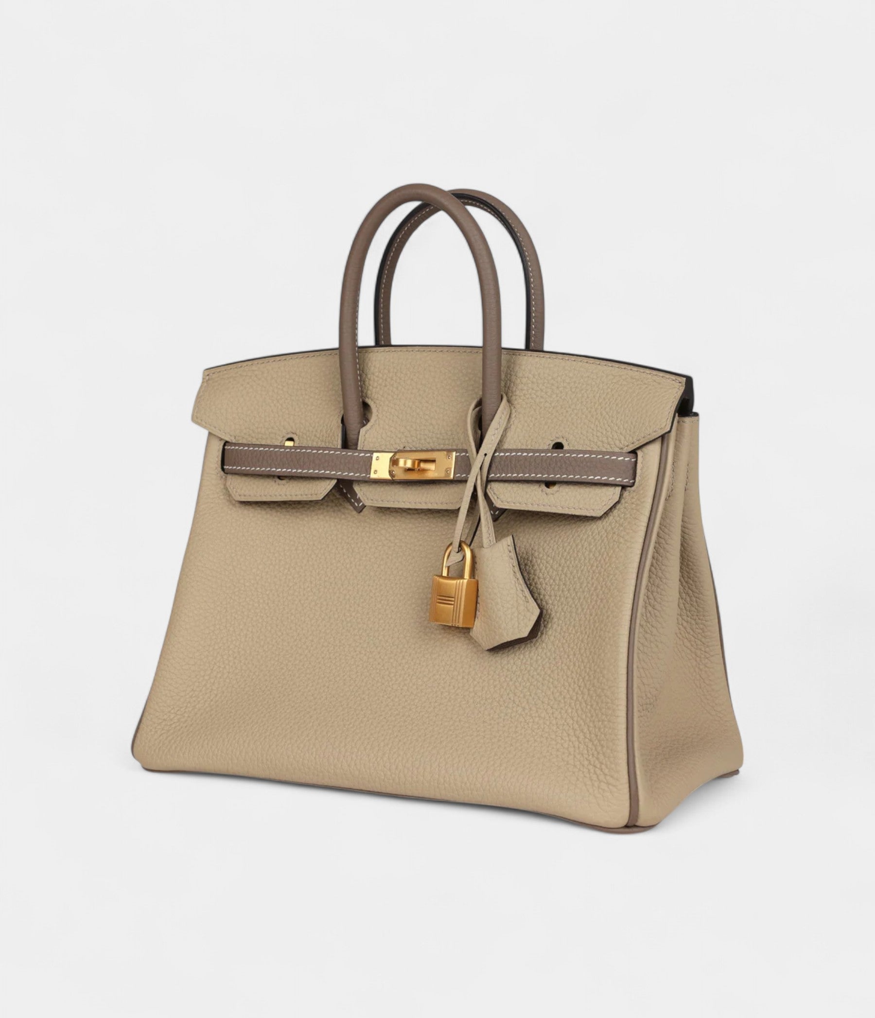 HMSpecial Order Etoupe and Trench Togo Brushed Gold Hardware