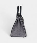 HMSpecial Order Gris Agate and Bleu Indigo Ostrich Brushed Palladium Hardware