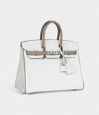 HMSpecial Order White and Etoupe Clemence Brushed Palladium Hardware