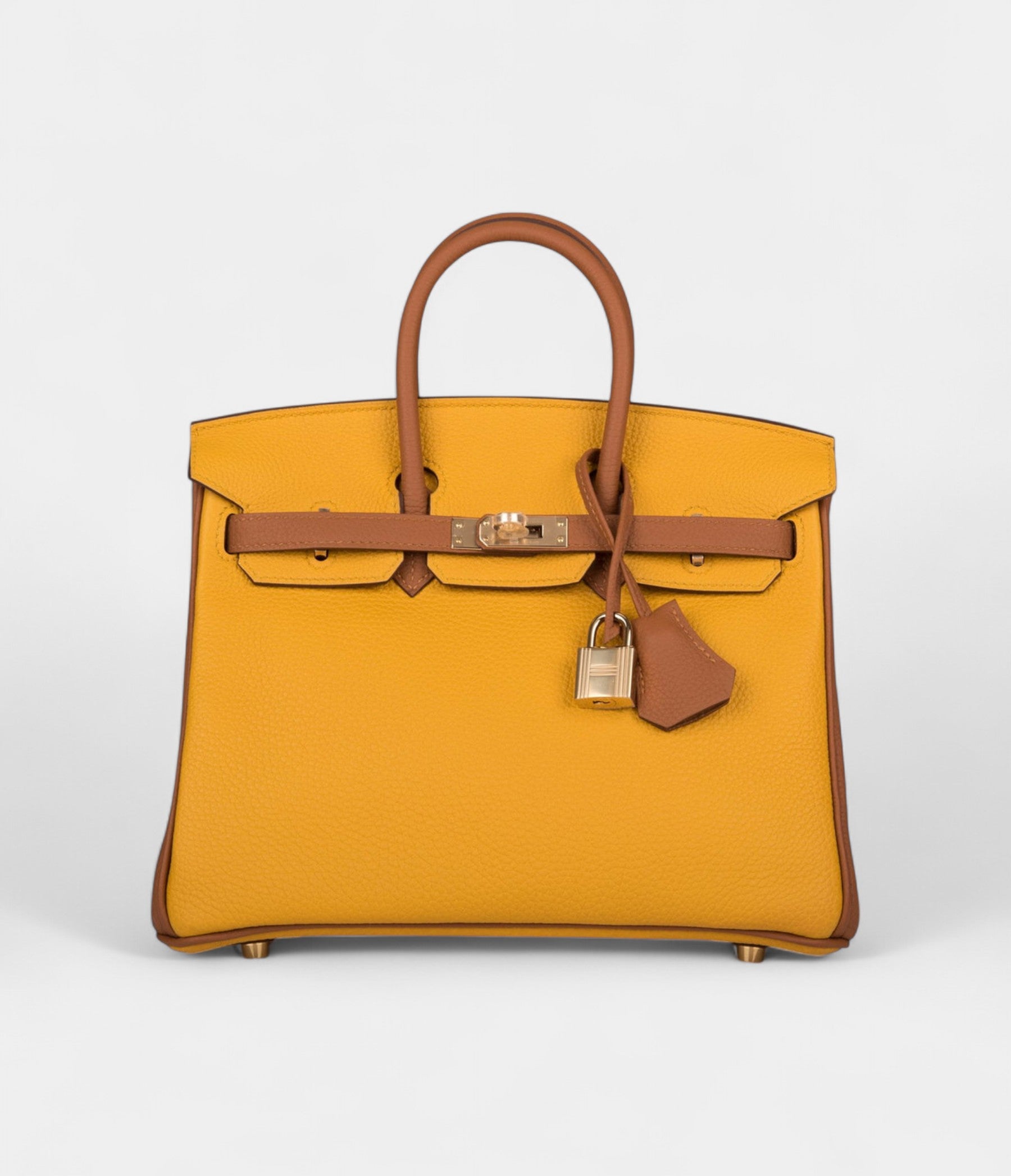 HM BK 25 Jaune Ambre and Gold Togo Permabrass Hardware