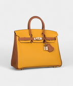 HM BK 25 Jaune Ambre and Gold Togo Permabrass Hardware