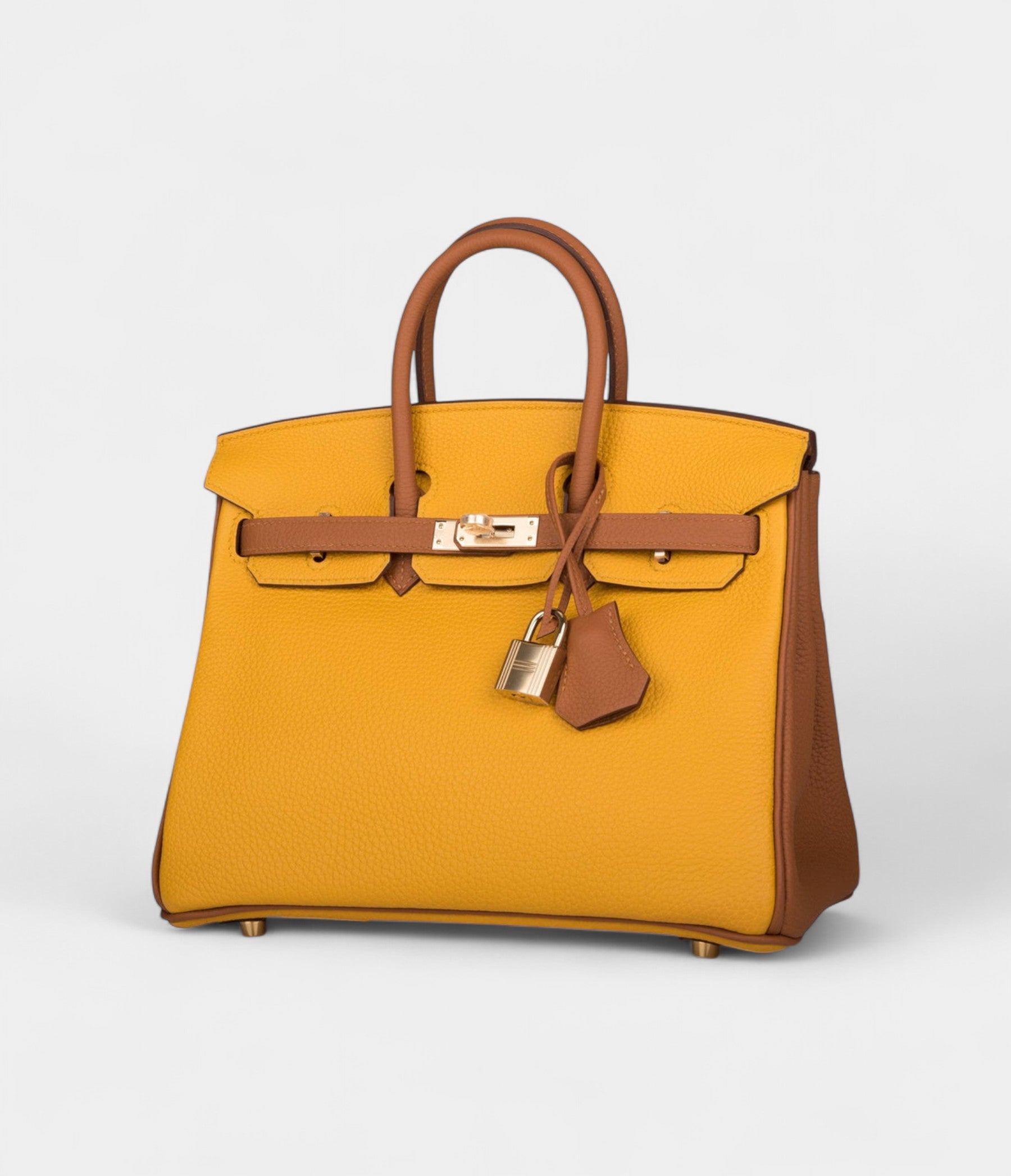 HM BK 25 Jaune Ambre and Gold Togo Permabrass Hardware