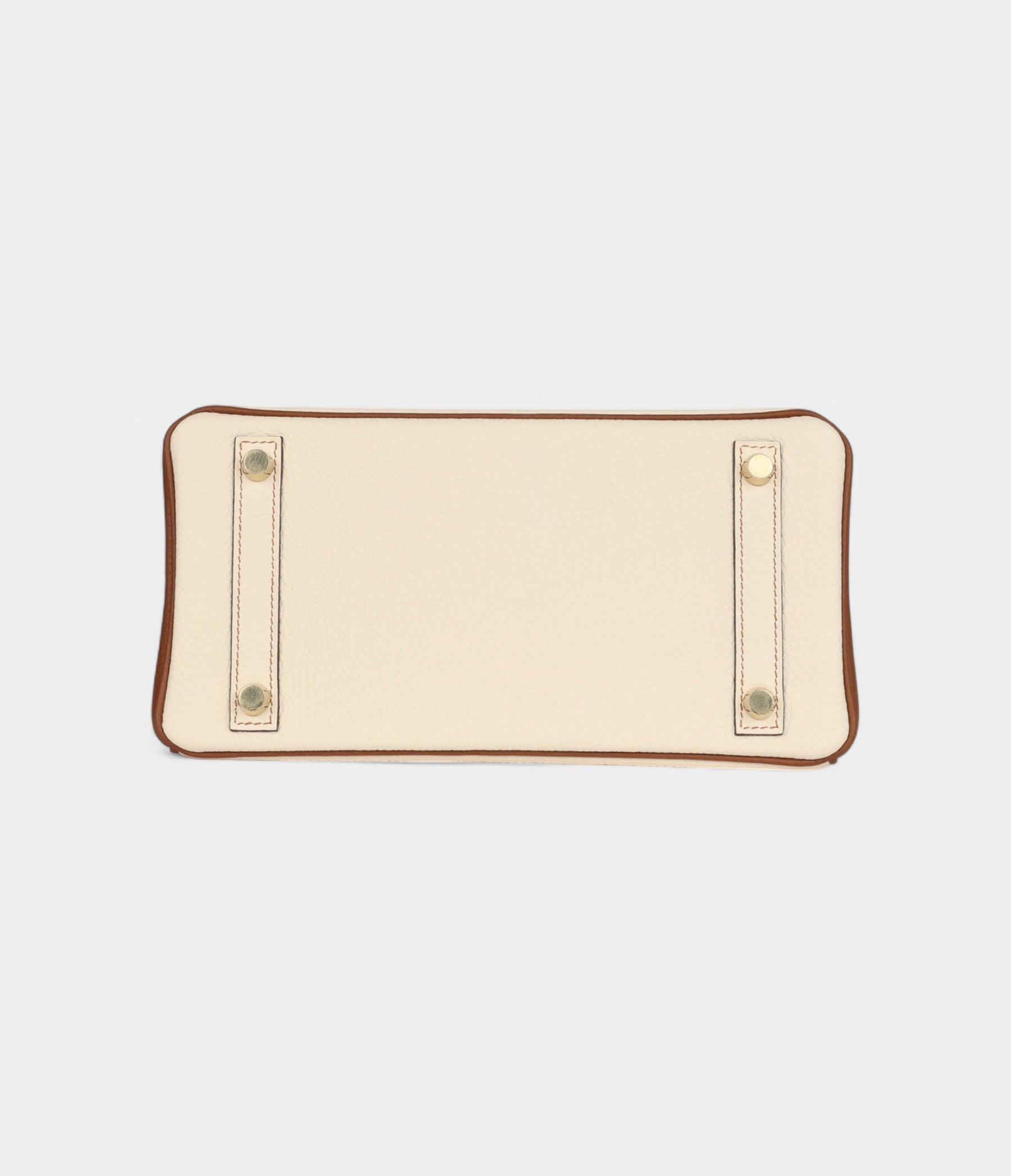 HM BK 25 Nata and Gold Clemence Brushed Gold Hardware