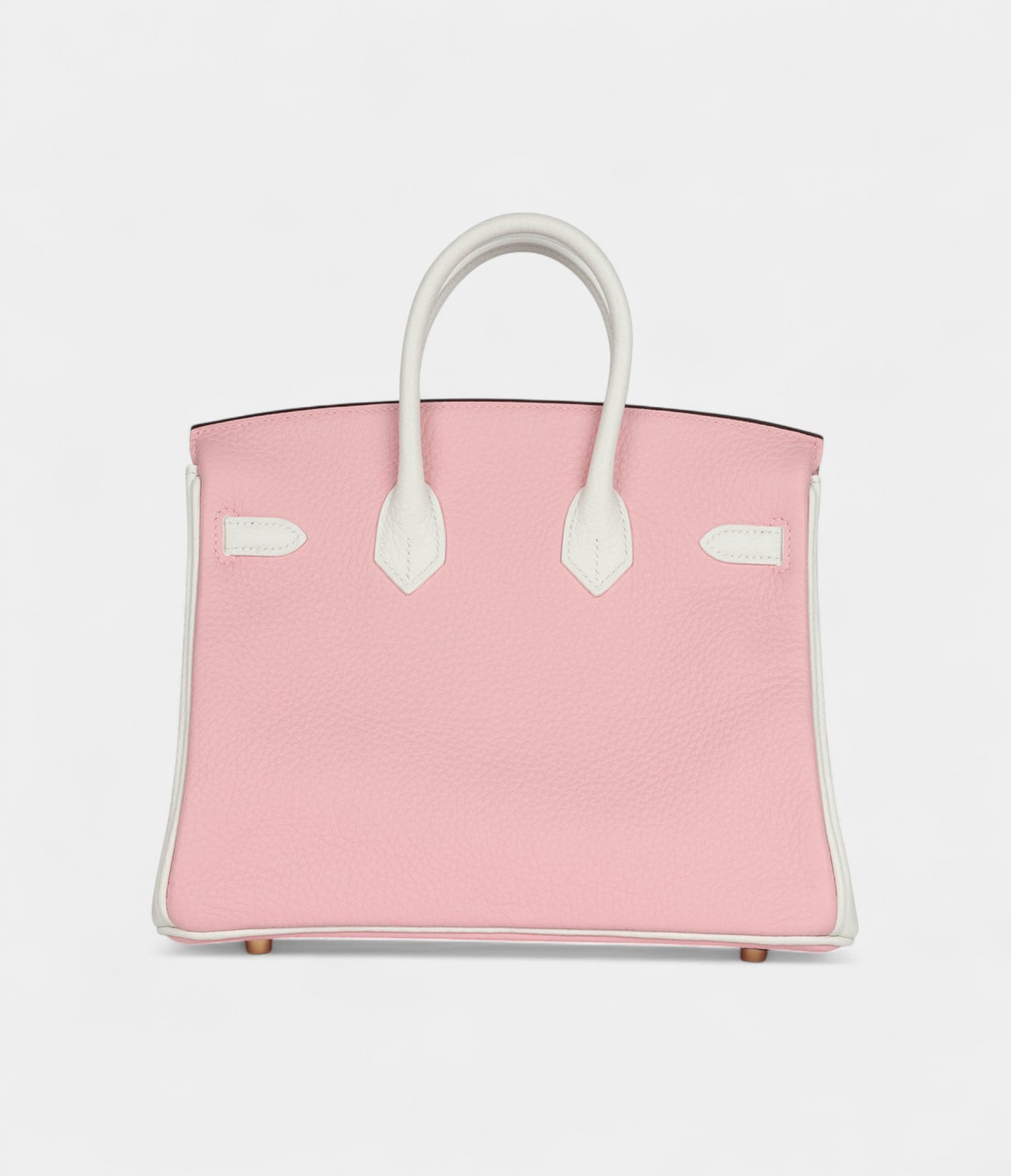 HM BK 25 Rose Sakura and White Clemence Brushed Gold Hardware