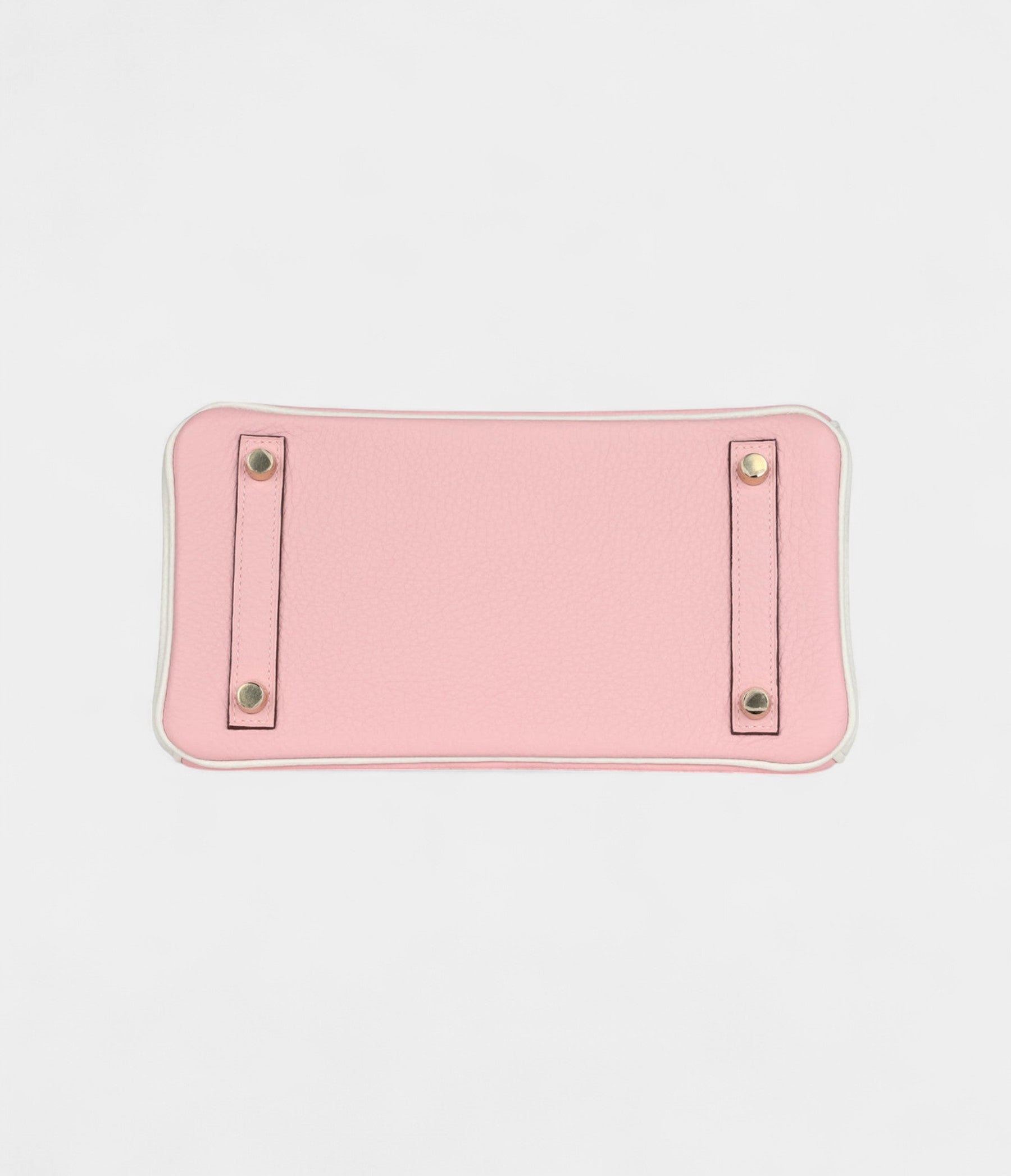 HM BK 25 Rose Sakura and White Clemence Brushed Gold Hardware