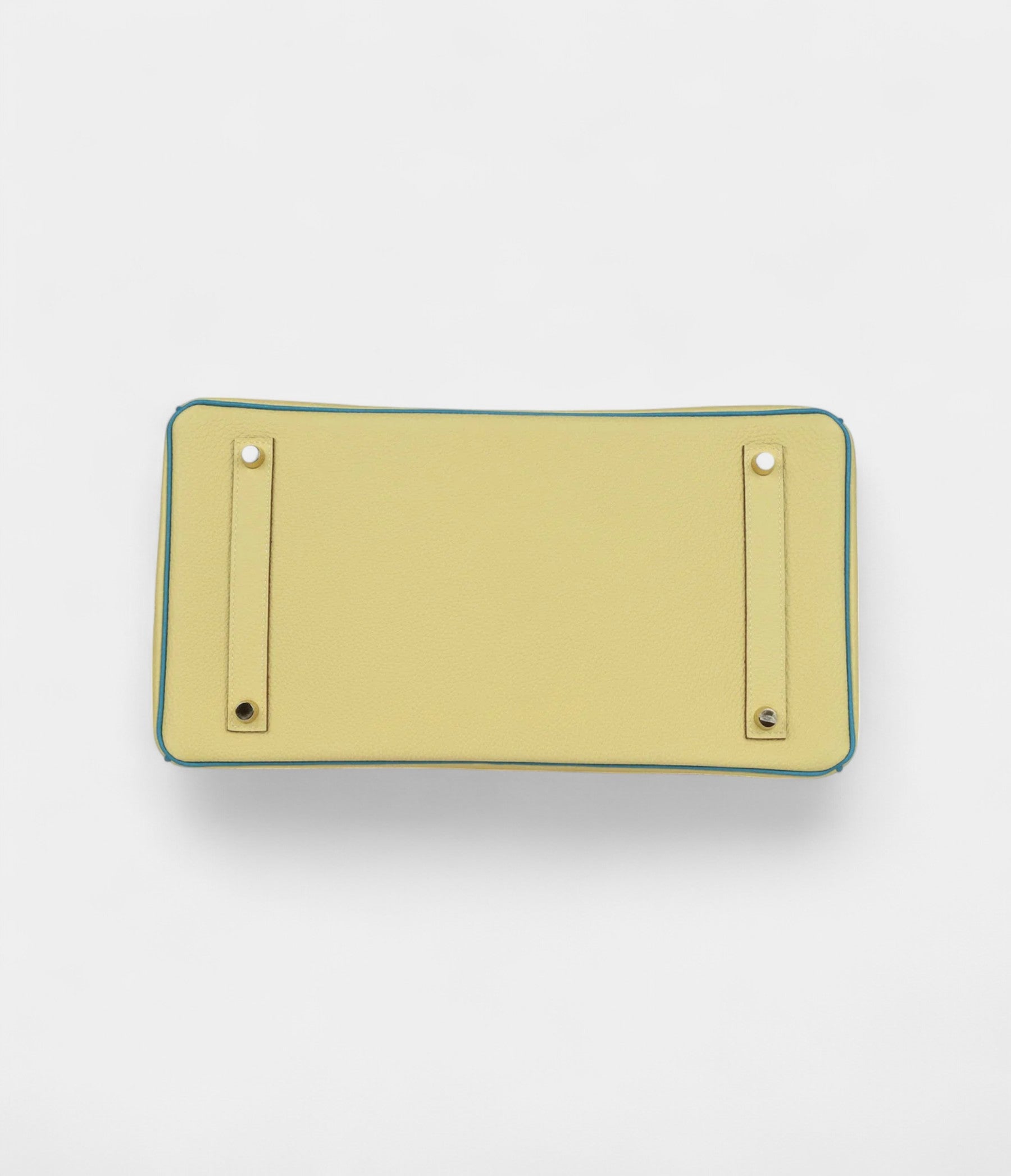 HM BK 35 Jaune Poussin and Bleu Paradise Togo Brushed Gold Hardware