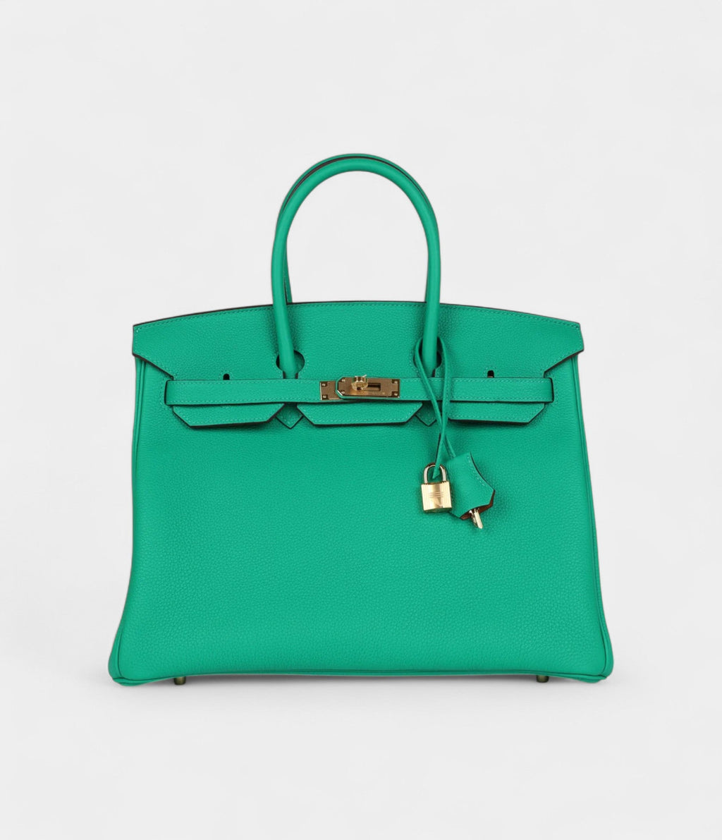 HMSpecial Order (HSS) BK 35 Menthe Verso Togo Gold Hardware