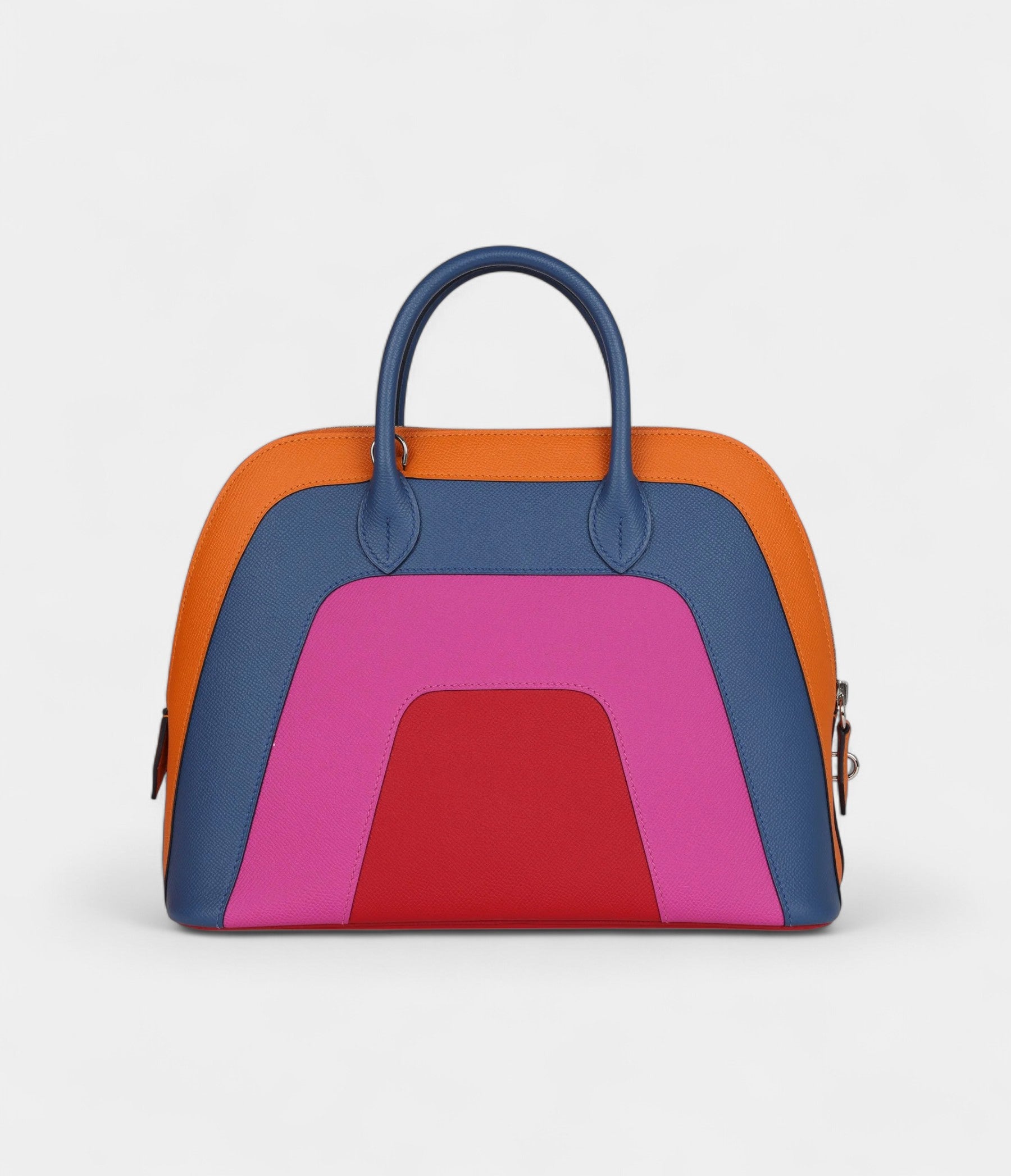 HM"Sunset" Rainbow Bolide 31 Abricot, Bleu Agate, Magnolia and Rouge Casaque Epsom Palladium Hardware