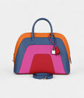 HM"Sunset" Rainbow Bolide 31 Abricot, Bleu Agate, Magnolia and Rouge Casaque Epsom Palladium Hardware