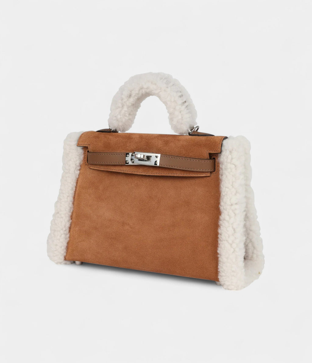 HMTeddy Kelly 20 Chamois Shearling and Swift Palladium Hardware