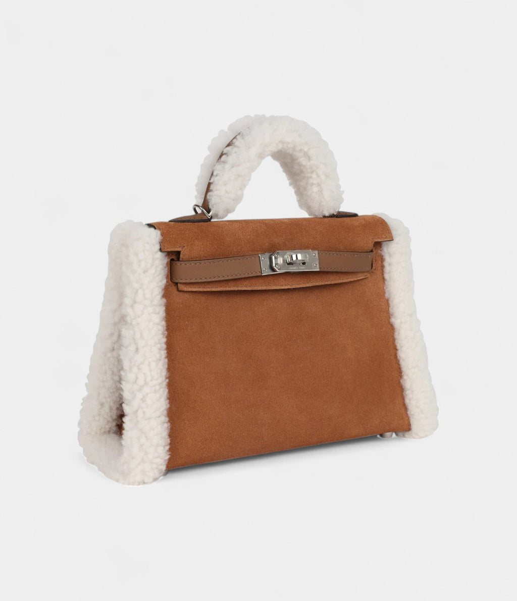 HMTeddy Kelly 20 Chamois Shearling and Swift Palladium Hardware