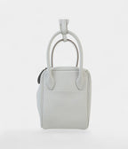 HMVerso Lindy 26 in Gris Pale Swift Leather With Palladium Hardware