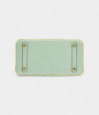HMVert-D'eau and Vanille Matte Alligator BK 25 Brushed Gold Hardware