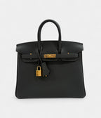 HMVert Fonce Togo BK 25 Gold Hardware