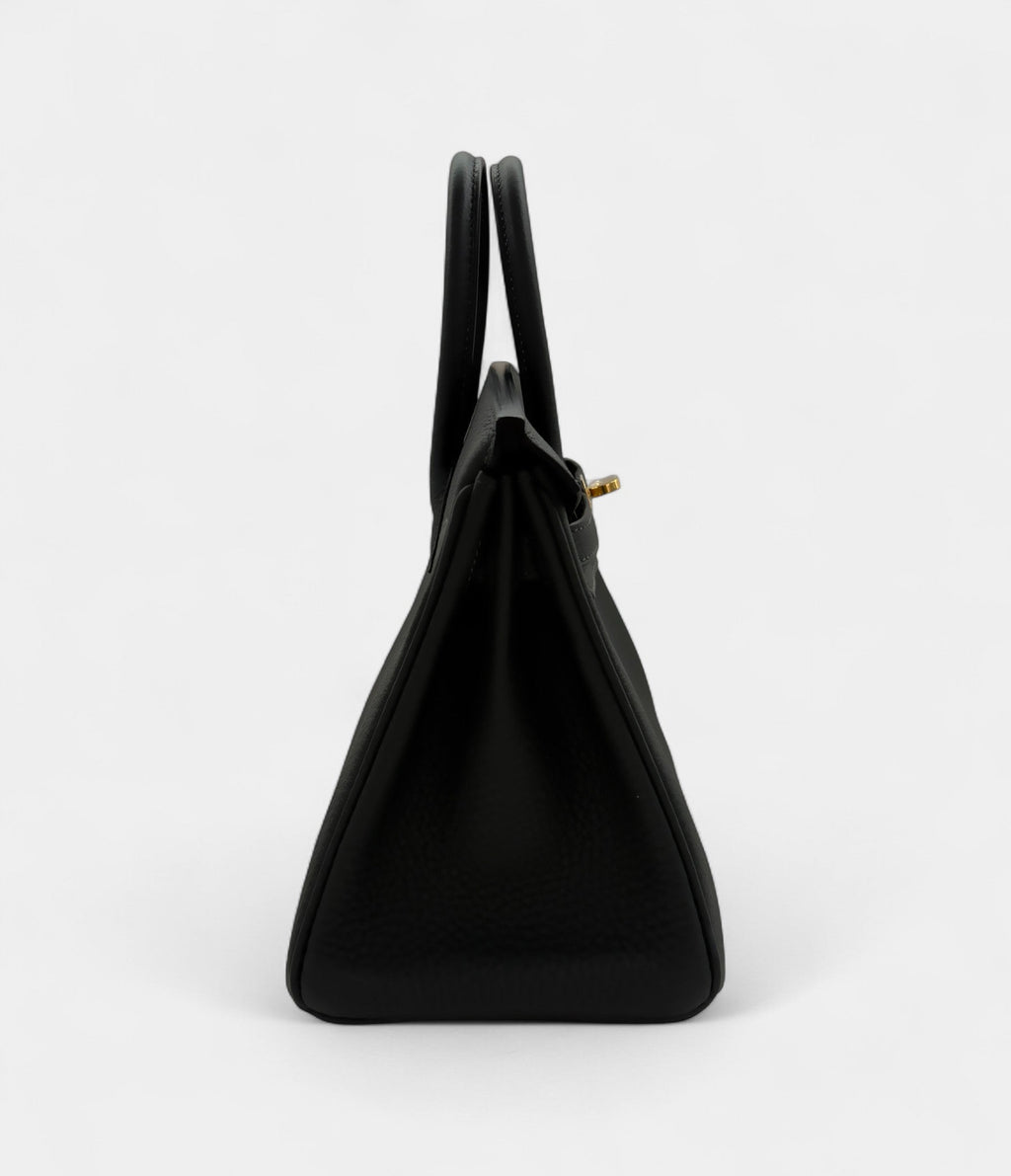 HMVert Fonce Togo BK 25 Gold Hardware
