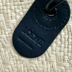 LOE ANAGRAM BASKET RAFFIA BLACK