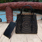 ALAIA MINA 20 BAG IN VIENNE WAVE CALFSKIN