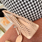 Alaia Mina 16 Bag Beige Vienne Wave Calfskin