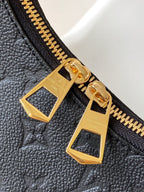LV Boulogne GM Black Monogram Empreinte Grained Calfskin